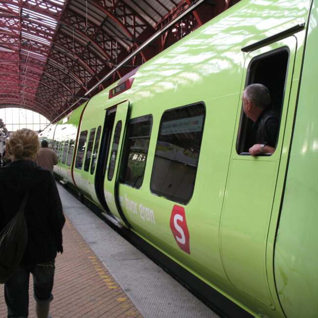 I like green trains (fejlfarve)