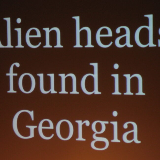 And a new font was created…