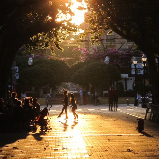 Ballet steps on the boulevard