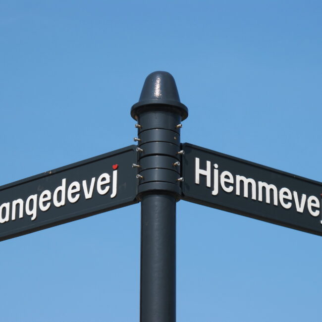 Hjemme i Vangede er himlen blå