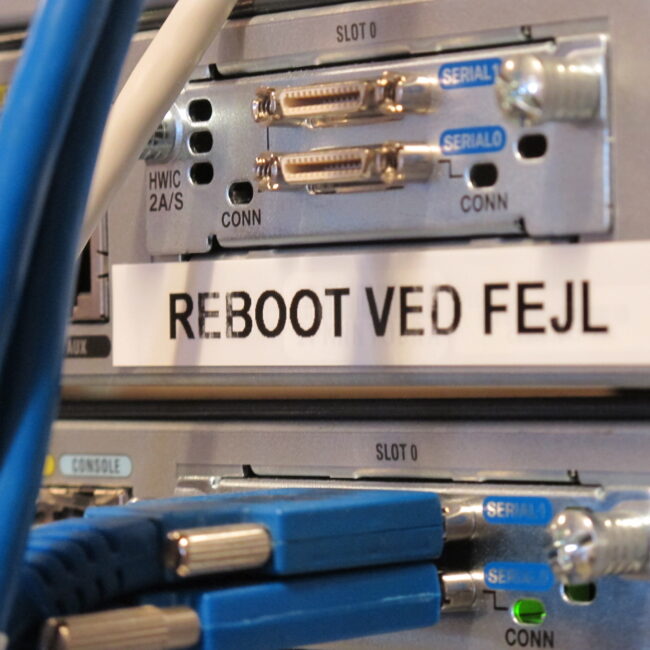Reboot ved fejl